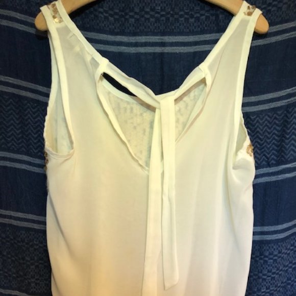 Kirra Sequined Tank w/ Sheer Back - Picture 6 of 6